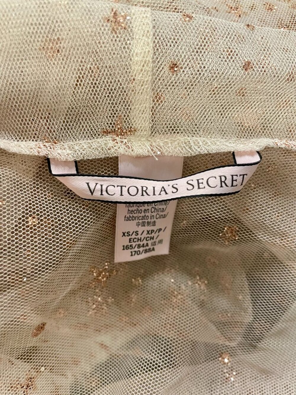 Victoria's Secret Dream Angels Mesh Star Glitter Kimono Robe - Picture 5 of 12
